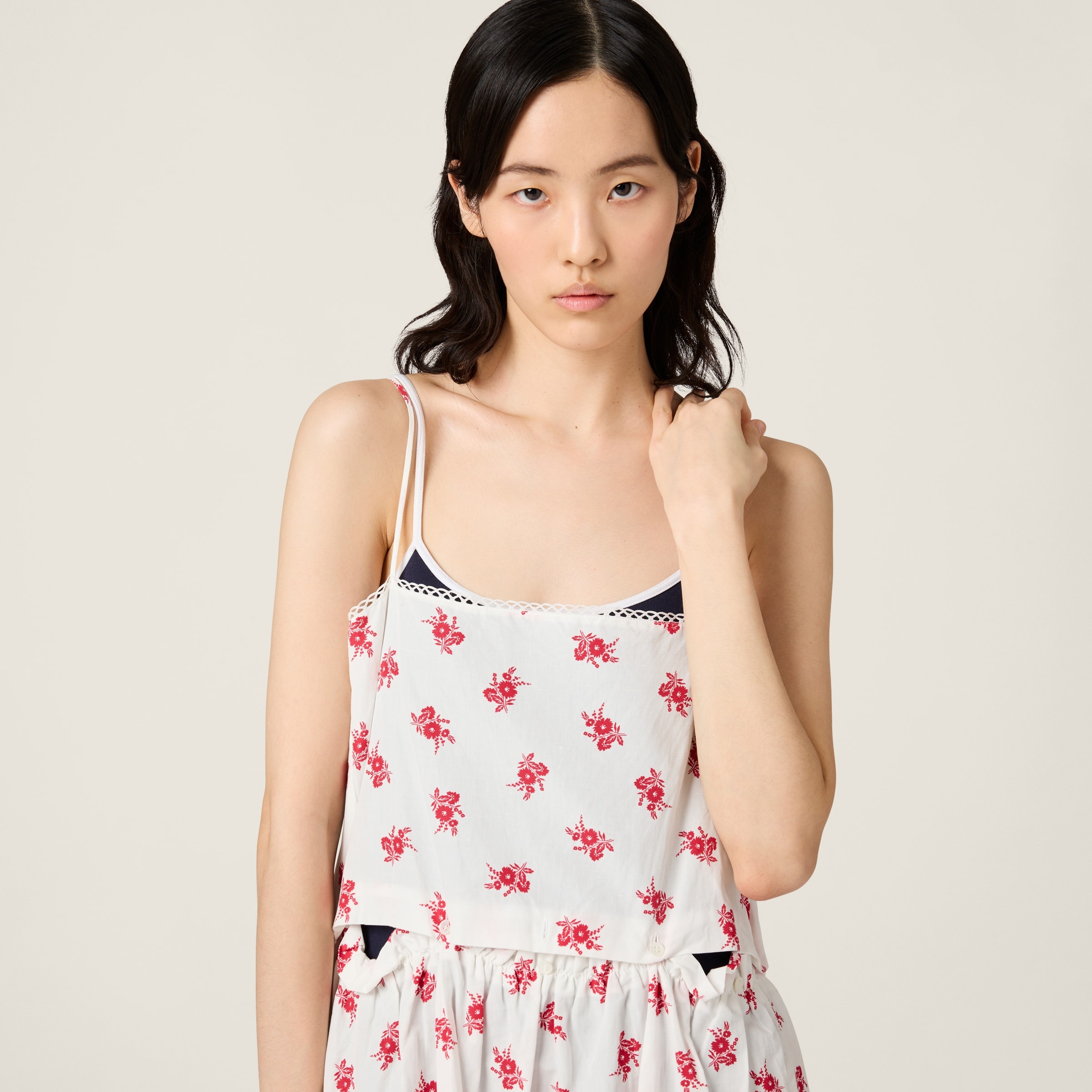 Slubbed poplin dress - 4