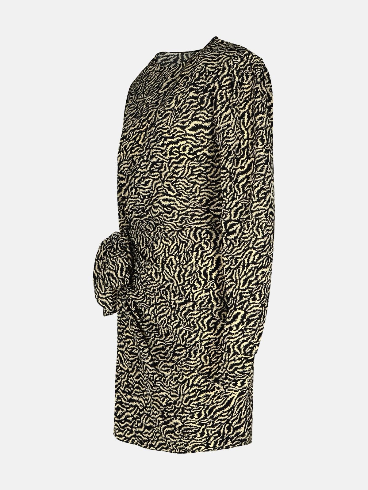 'DULCE' BEIGE VISCOSE DRESS - 2