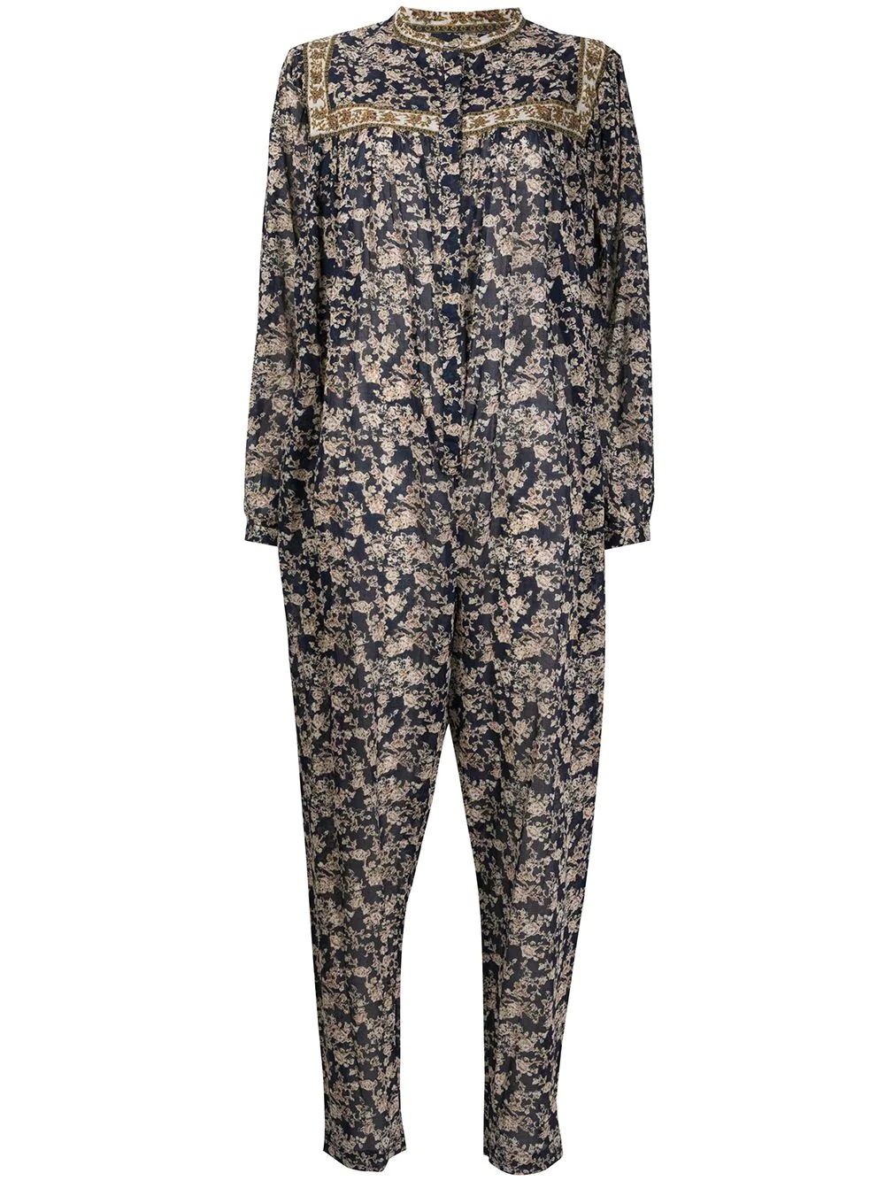 Vasco flora-print jumpsuit - 1