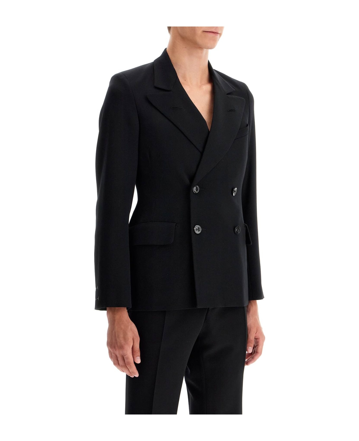 Slim-fit Wool Jacket With A Fitted Waist - 3