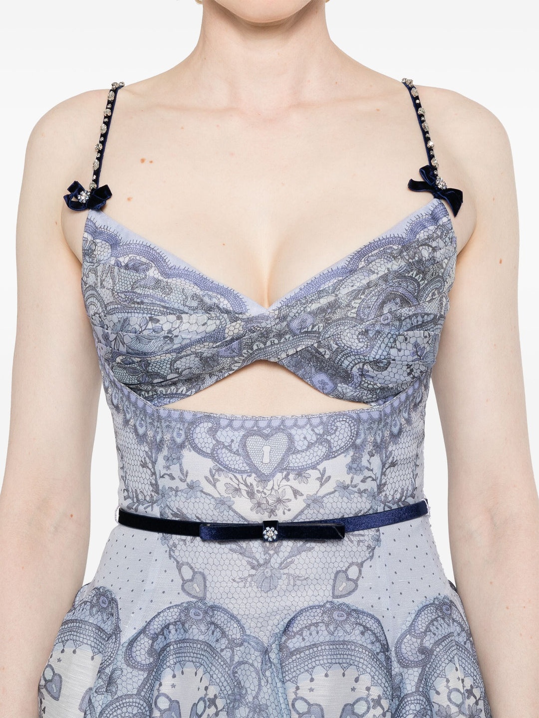 【Zimmermann】CRUSH TWIST FRONT MINI DRESS カットアウト ミニ Crush Twist Front Mini Dress