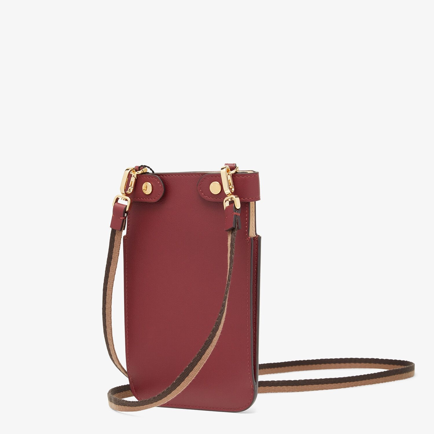 Burgundy leather pouch - 2