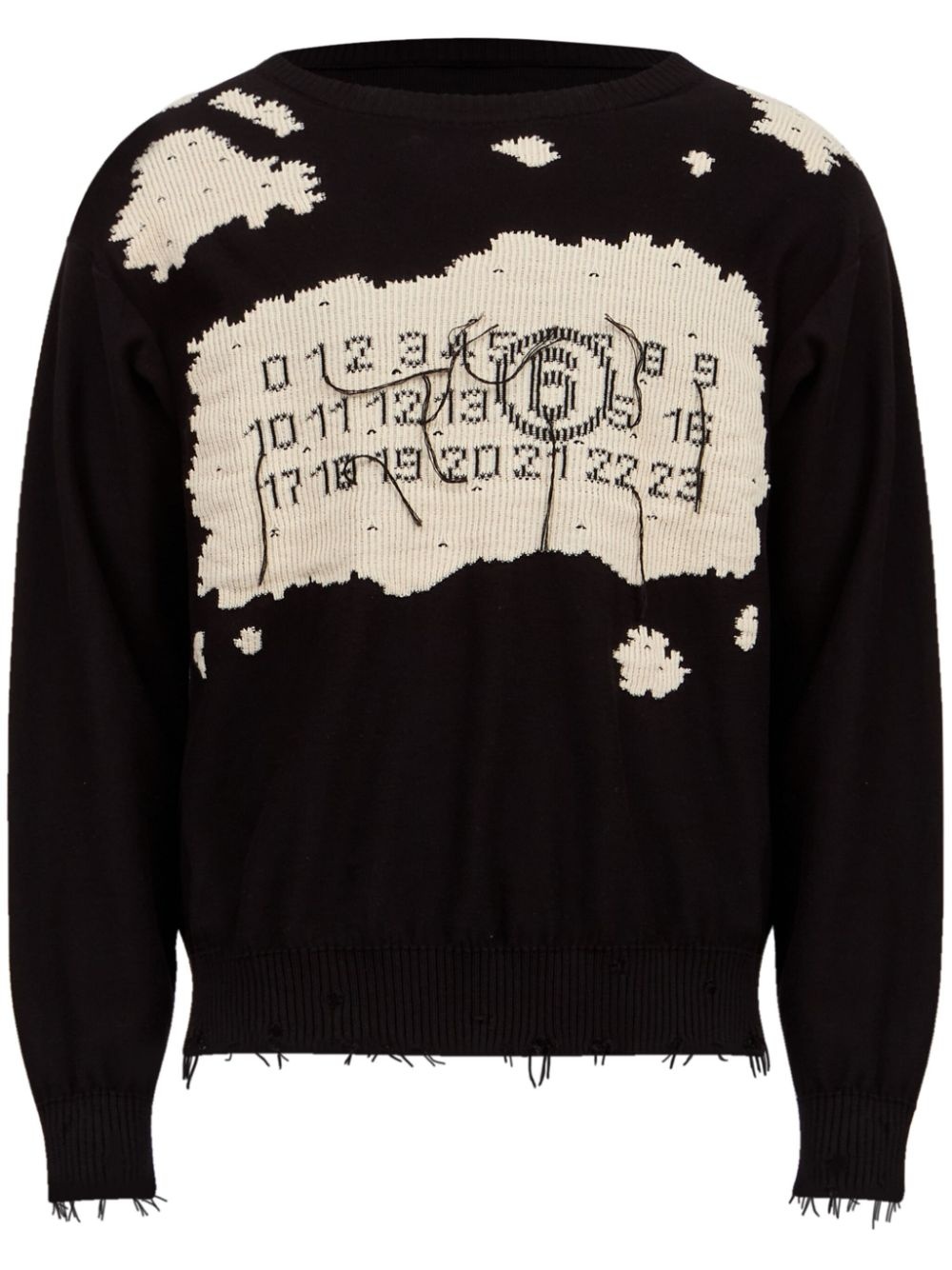 numbers-motif jumper - 1