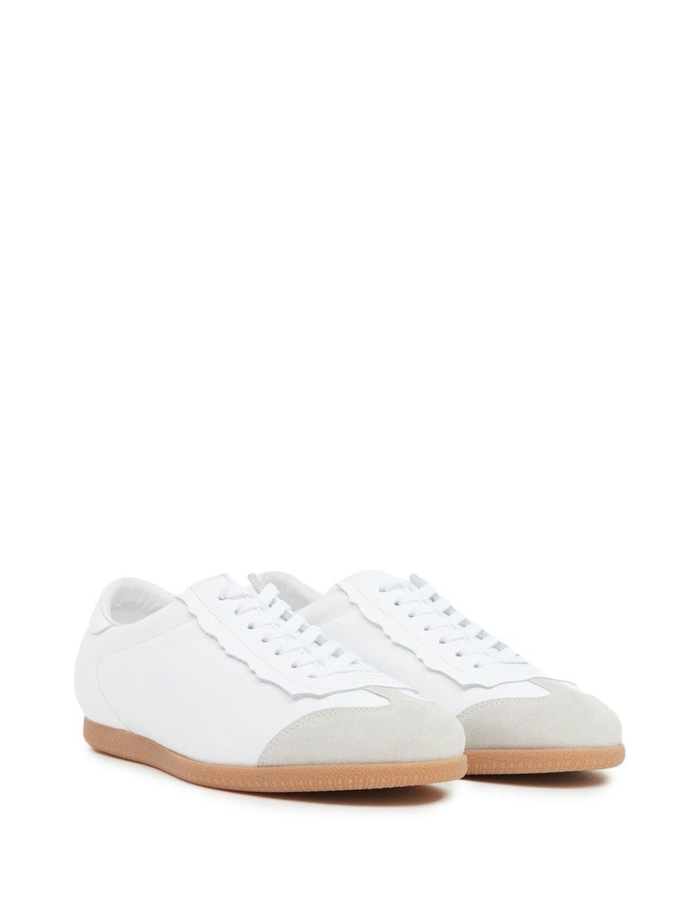 panelled low-top sneakers - 2