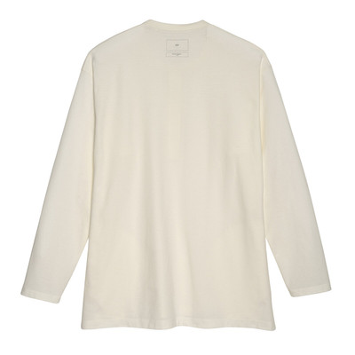 Y-3 Crepe Jersey Long-Sleeve T-shirt in Off white outlook