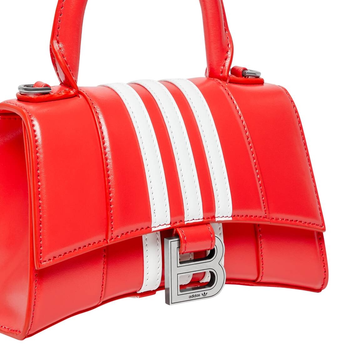 Women's Balenciaga / Adidas Hourglass Xs Handbag In Box in Red - 10