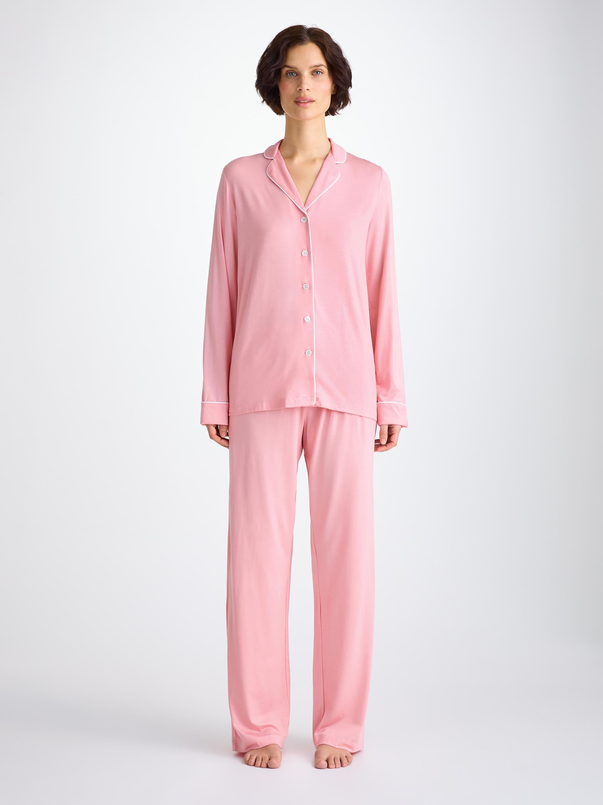 Women's Pajamas Lara Micro Modal Stretch Ballet Pink - 2