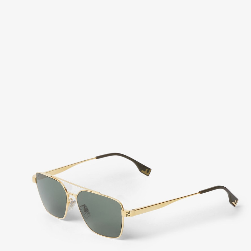 FENDI Fendi Sky Gold-colored metal sunglasses outlook