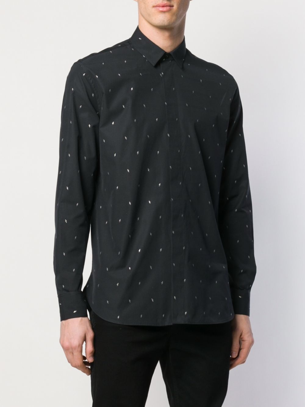 lamé mini lightning bolt shirt - 3