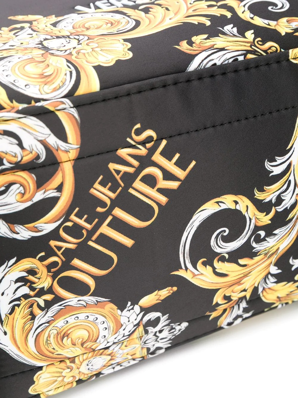 baroque logo print tote - 4