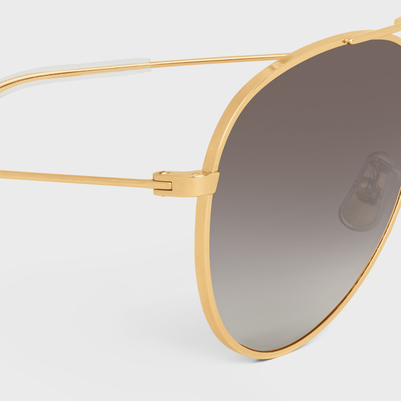 CELINE METAL FRAME 01 SUNGLASSES IN METAL WITH POLARIZED LENSES outlook