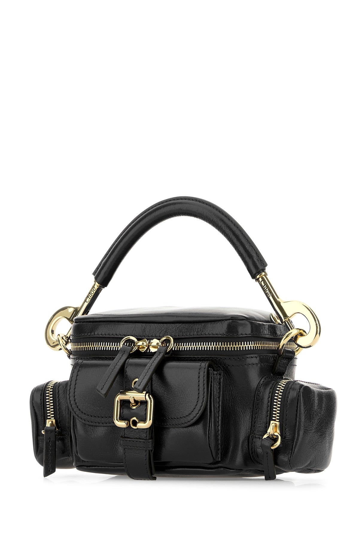 Black leather Camera Bag handbag - 2