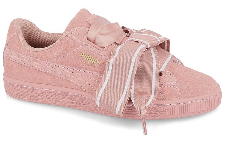 (WMNS) PUMA Suede Heart Satin II Cameo Brown 364084-03 - 2