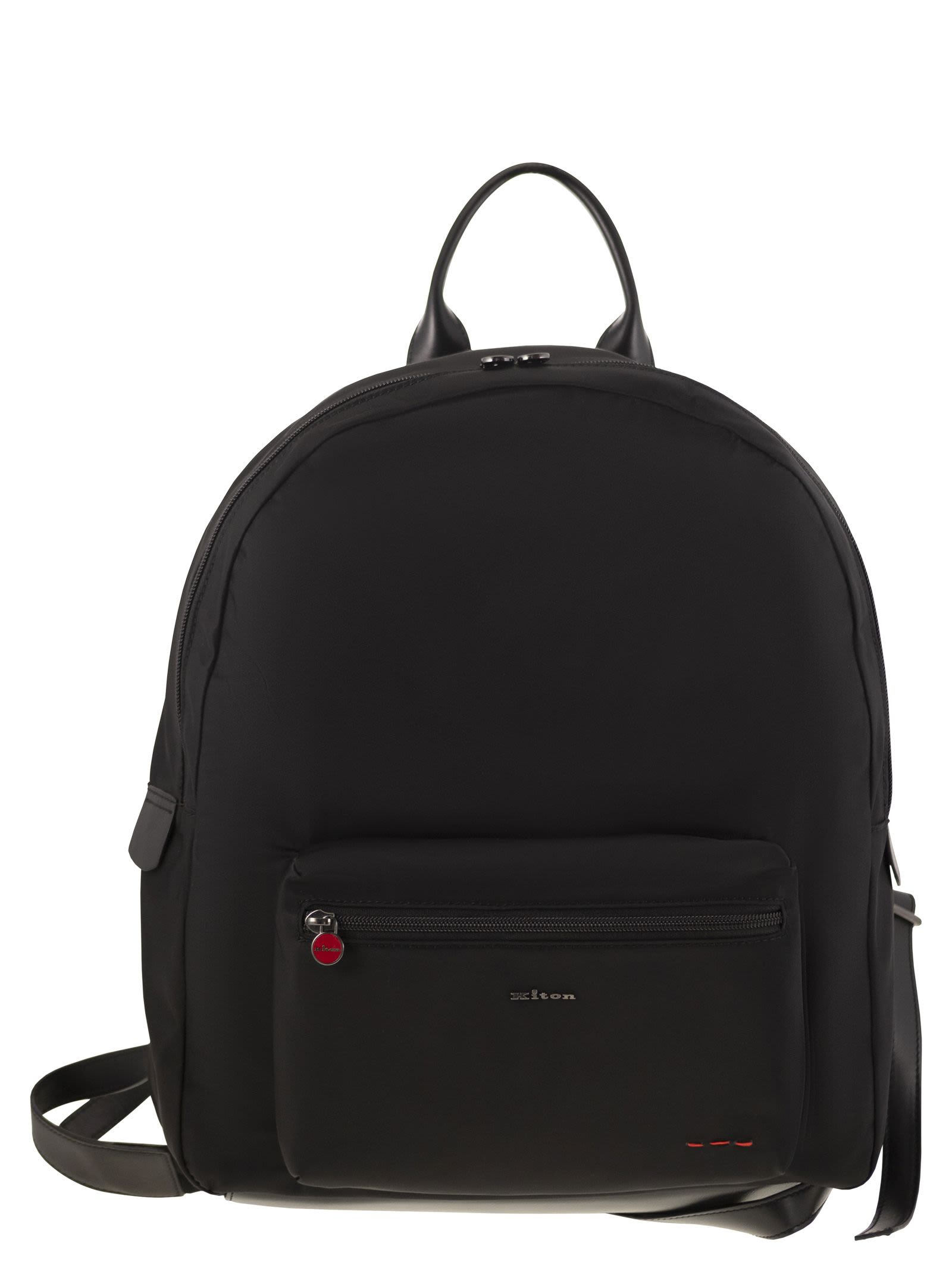 KITON - Kiton Men Technical Fabric Backpack With Logo - 1