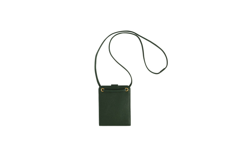 PALACE PALACE LEATHER HANGING WALLET GREEN outlook