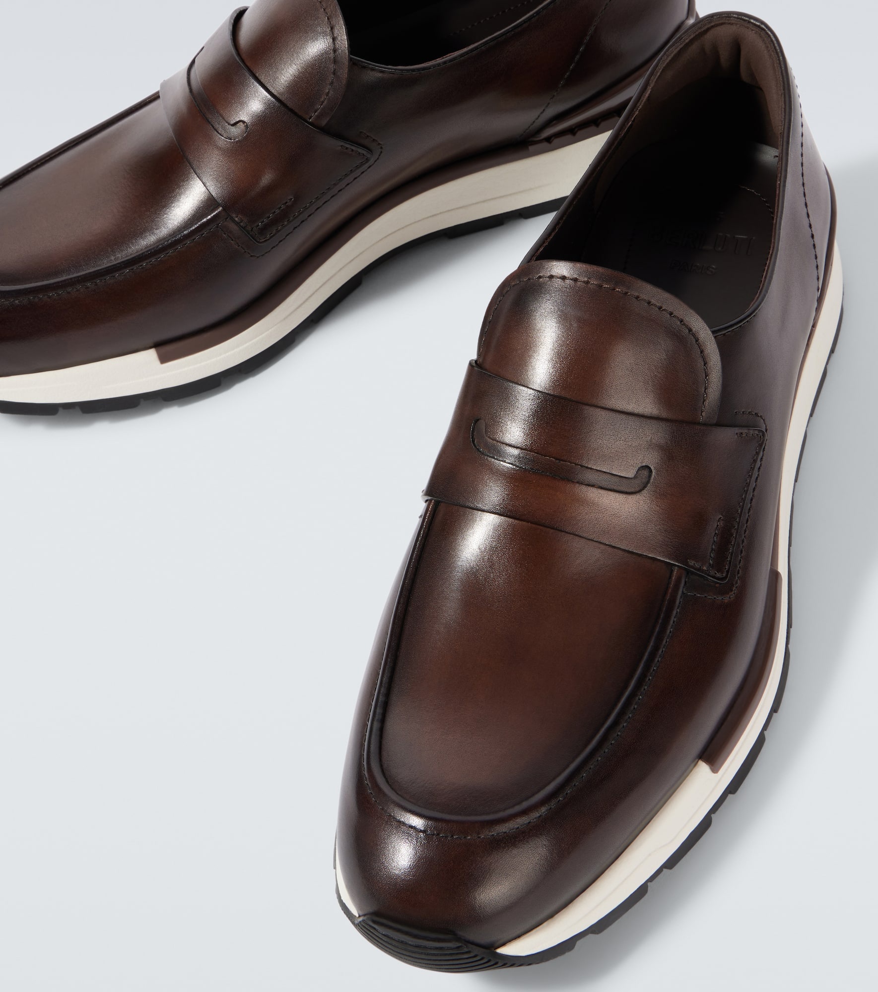 Fast Track leather penny loafers - 3