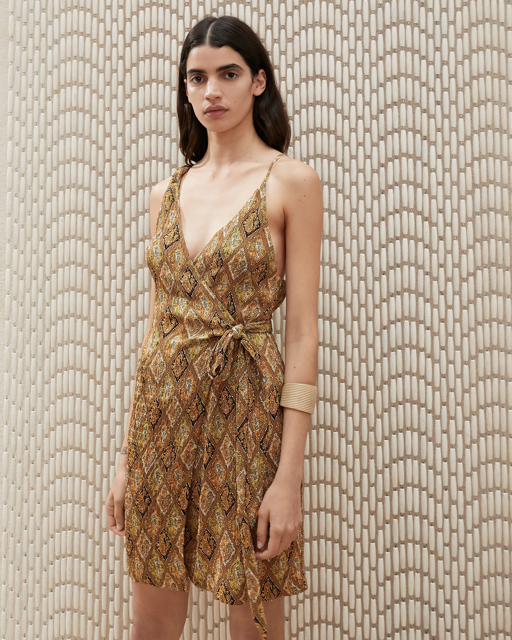Asymmetric Wrap Dress - 2