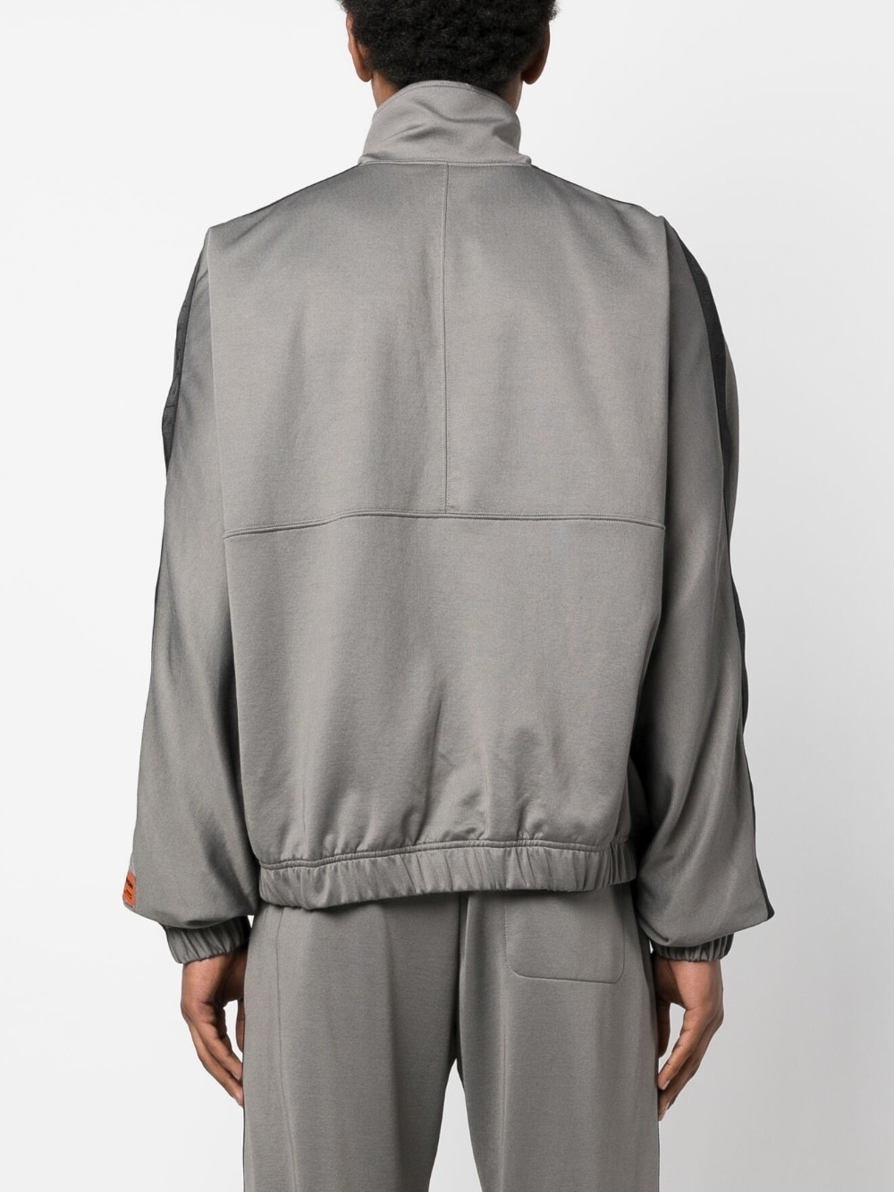 logo-patch zip-up sweatshirt - 4