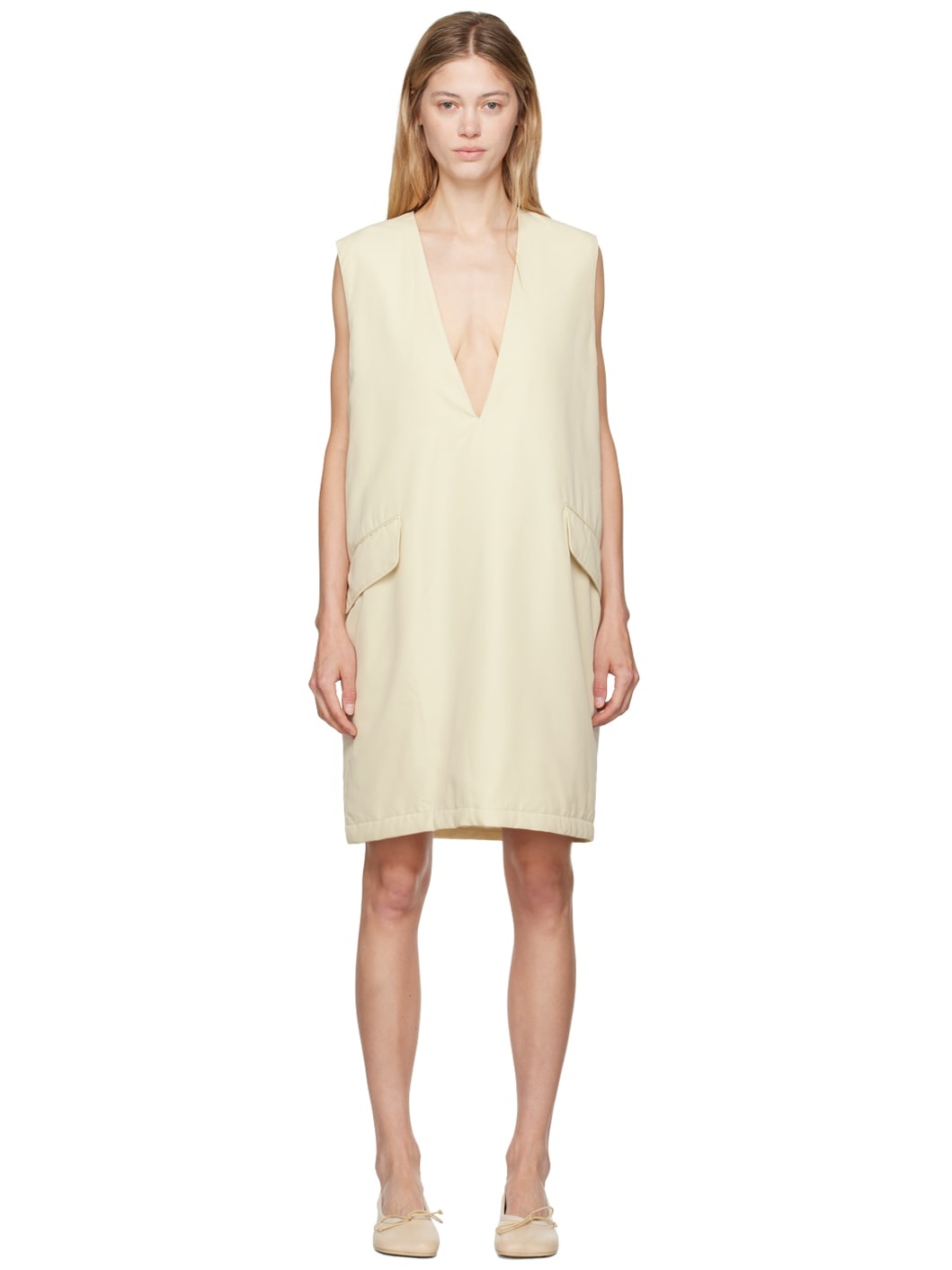 Off-White Insulated Minidress - 1