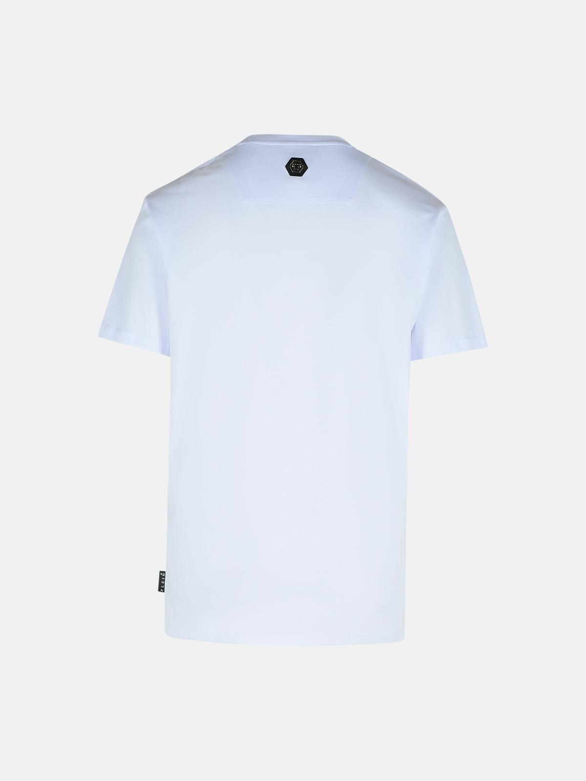 WHITE COTTON T-SHIRT - 3