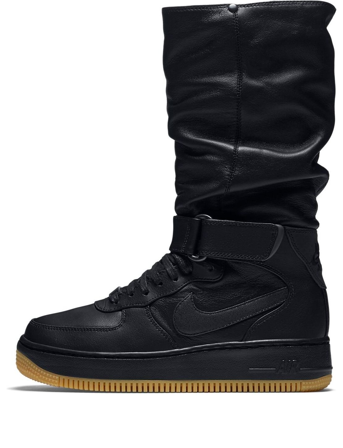 (WMNS) Nike Air Force 1 Upstep Warrior Shoes For Black 860522-001 - 1