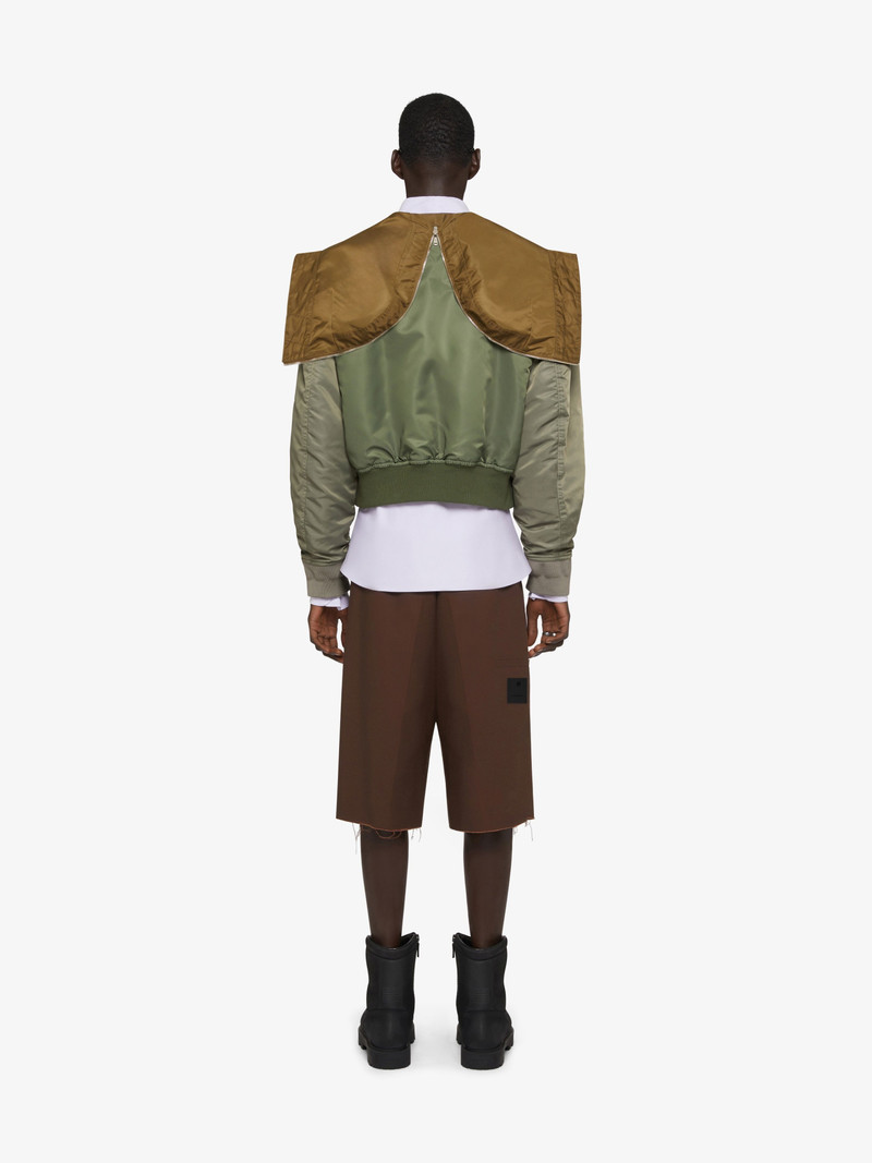 EXTRA WIDE CHINO BERMUDA SHORTS IN CANVAS 4