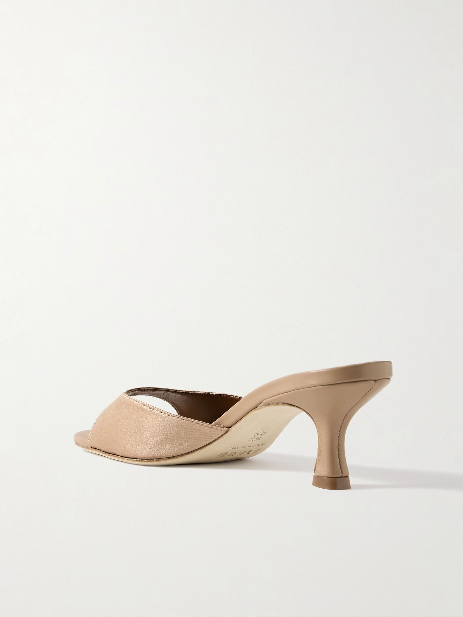 Brigitte satin mules Beige - 3