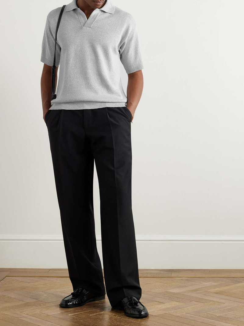 LARDINI Linen and Cotton-Blend Polo Shirt outlook