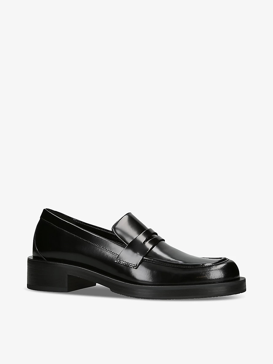 Palmer slip-on flat leather loafers - 3