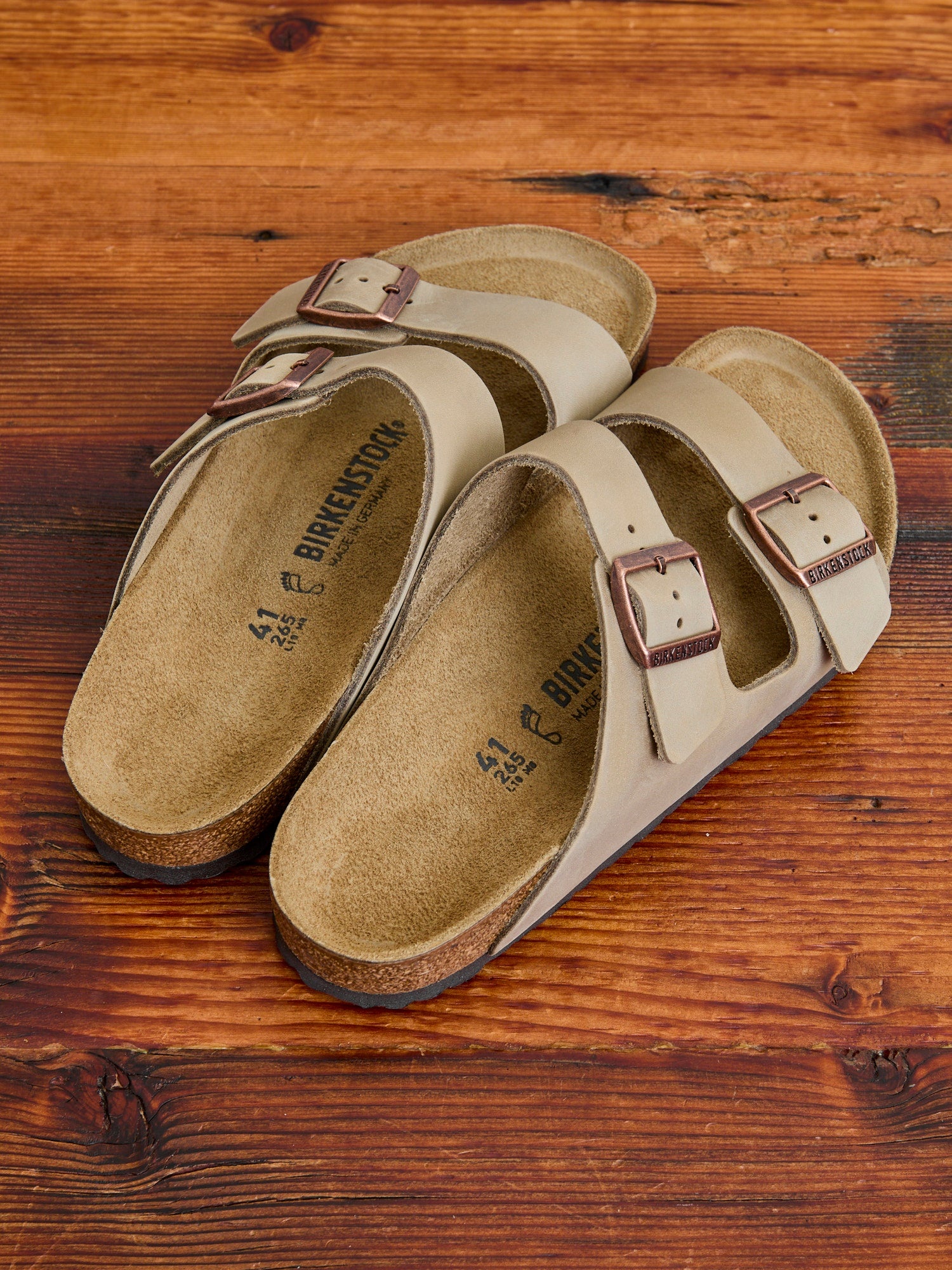 Arizona Sandal in Tobacco Oiled Leather - 3