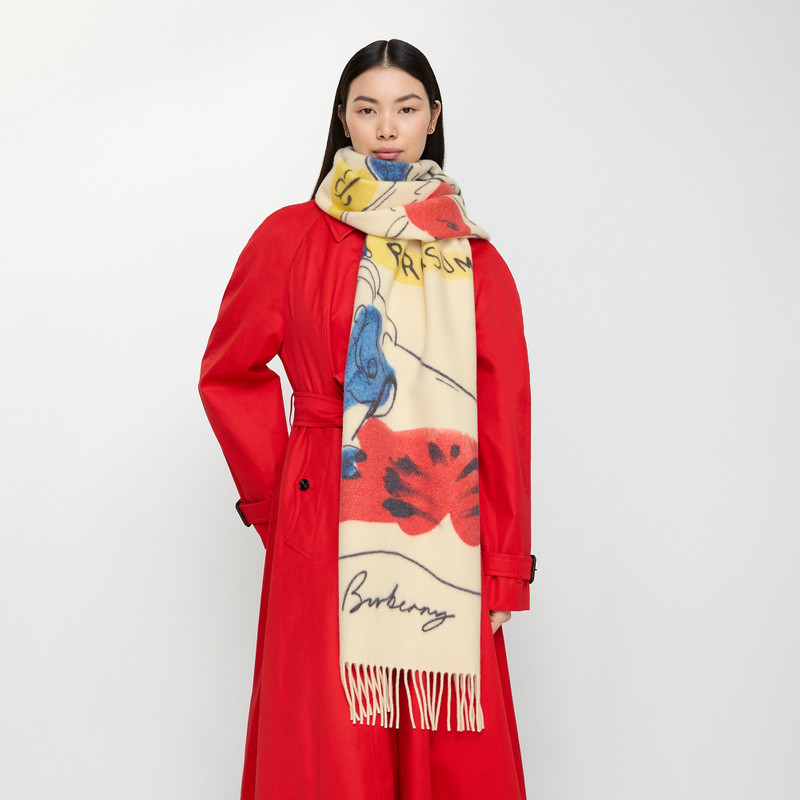 Burberry Watercolour EKD Cashmere Scarf outlook