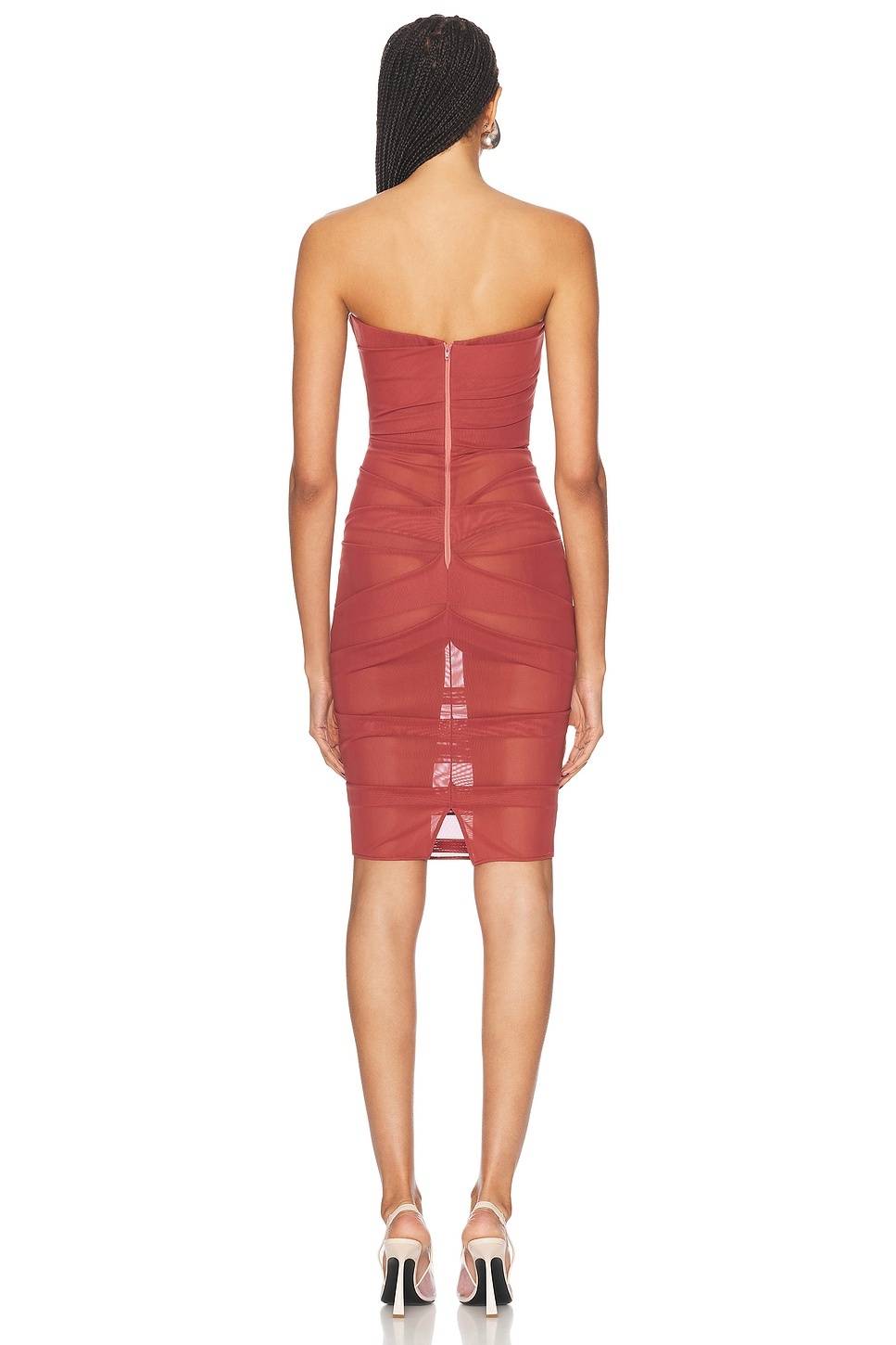 Power Mesh Midi Dress - 4