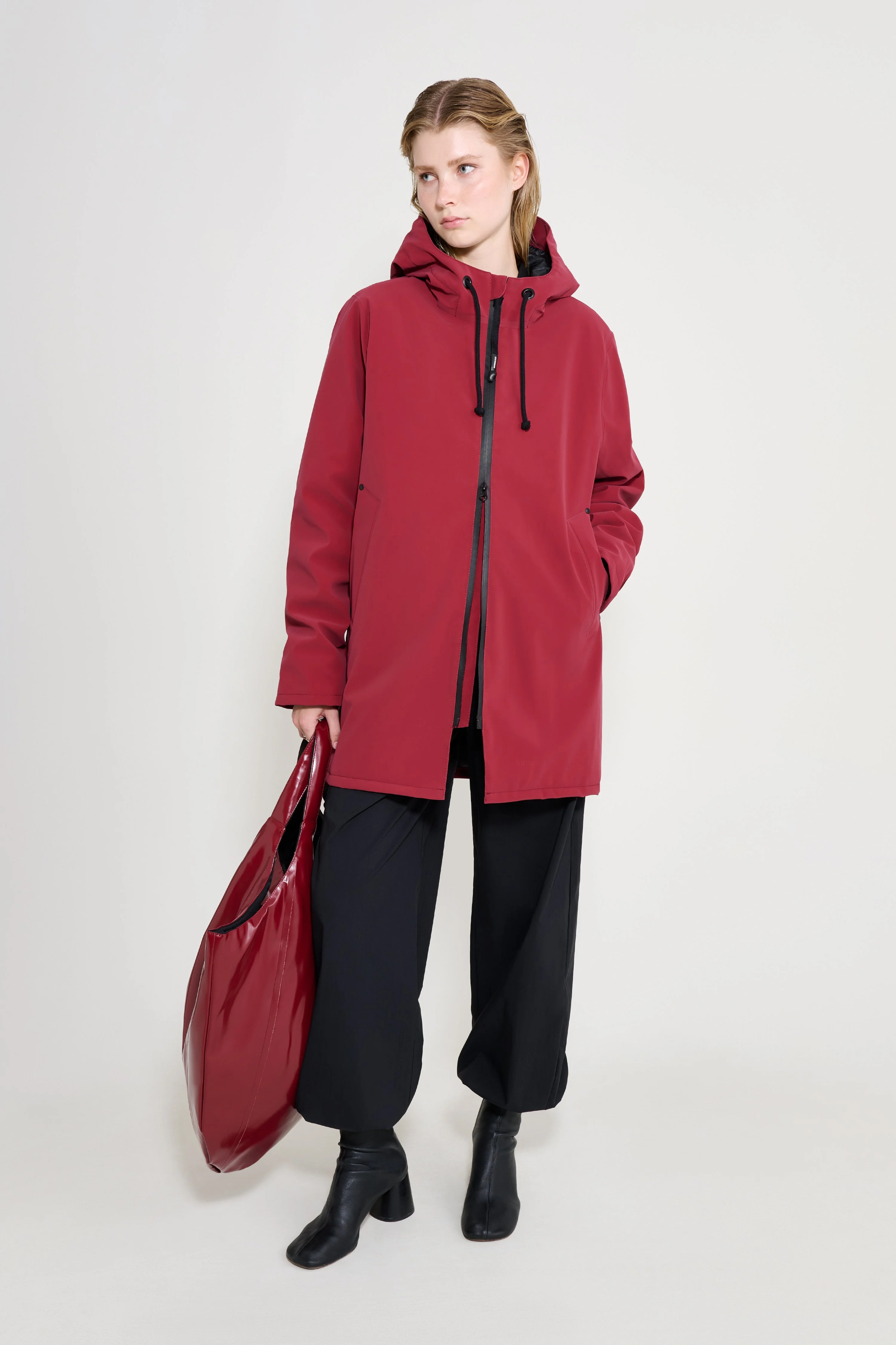Mosebacke Matte Winter Coat Burgundy - 1