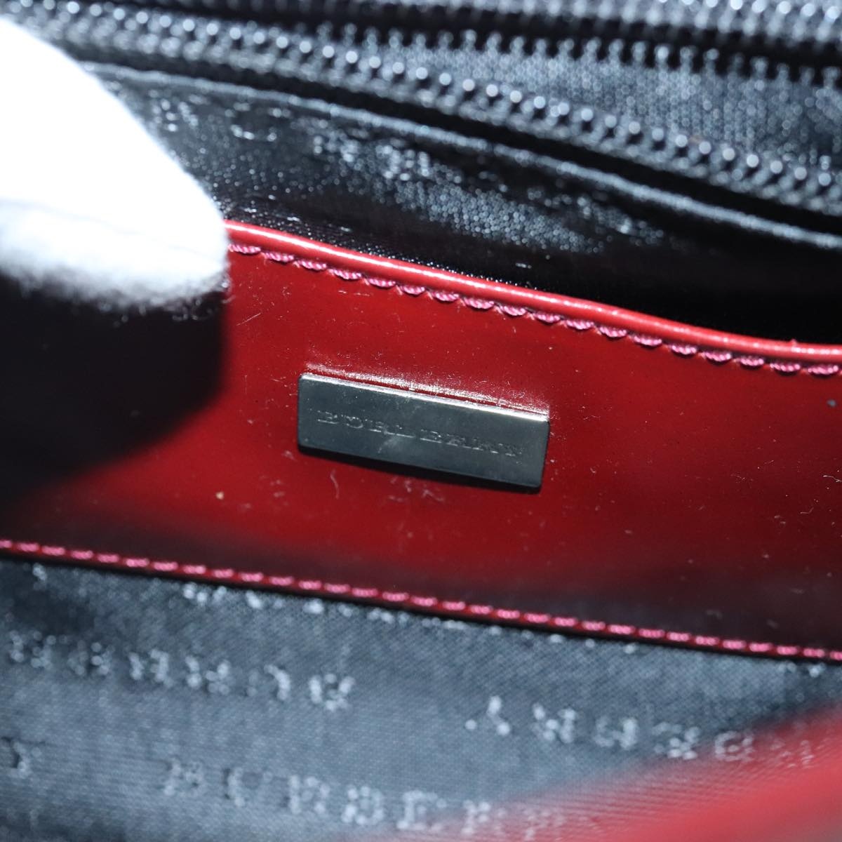 Burberry Shoulder Bag Leather Red - 11