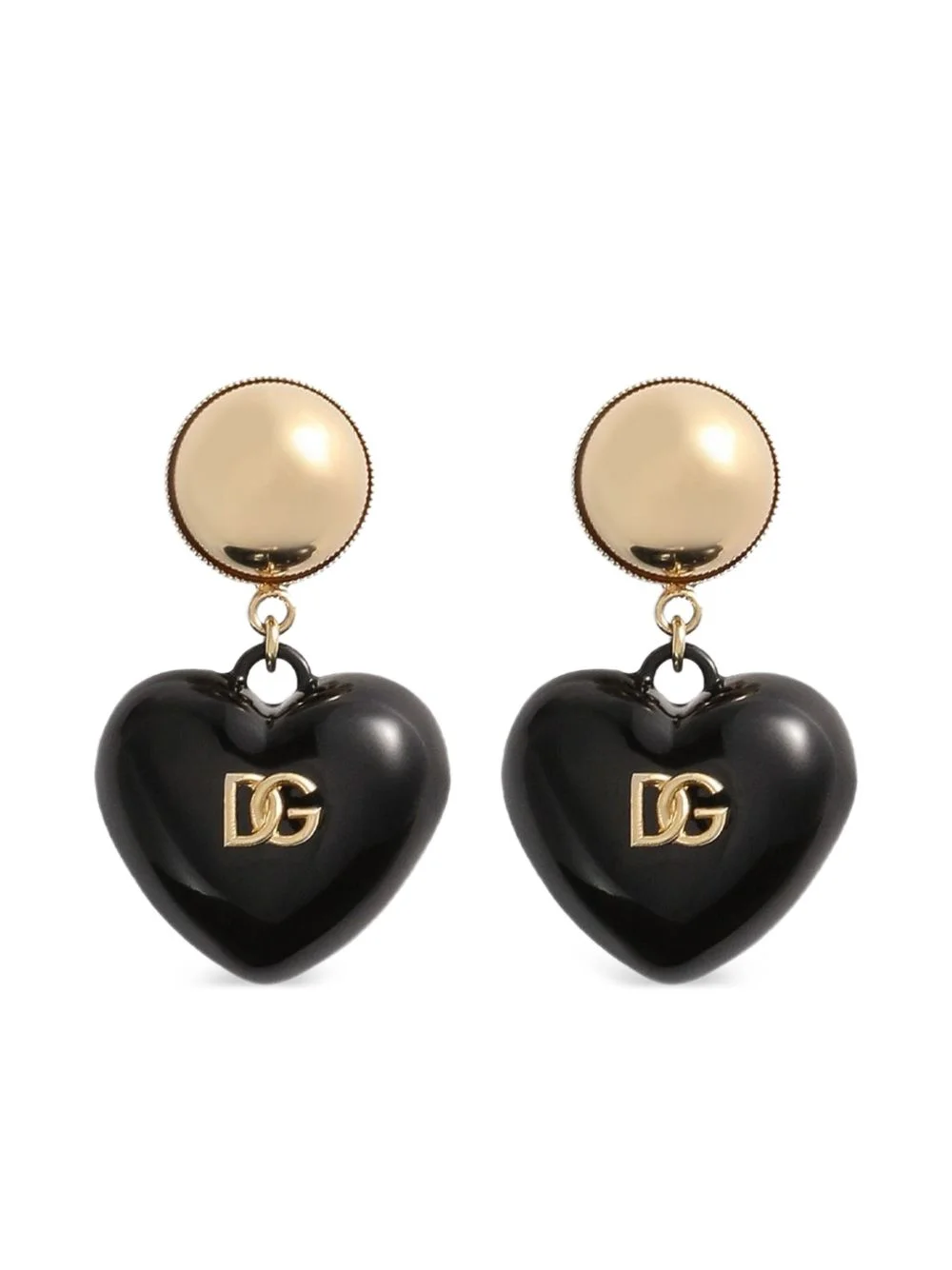heart drop earrings - 1
