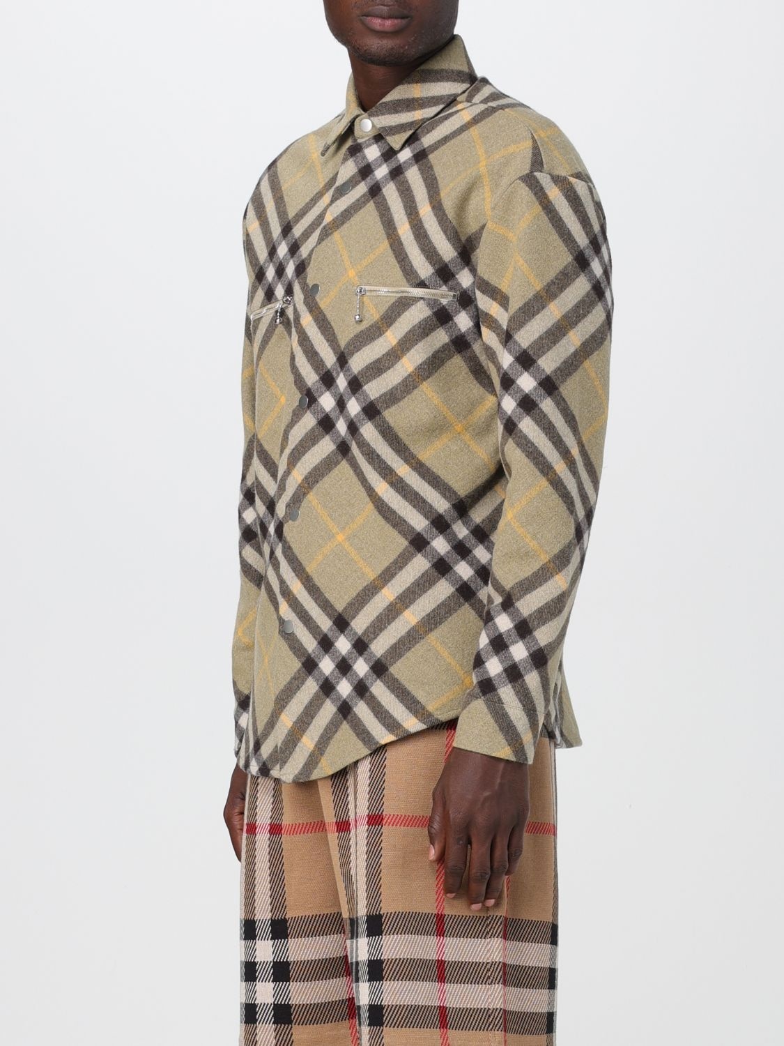 Burberry shirt in check pattern wool blend - 4