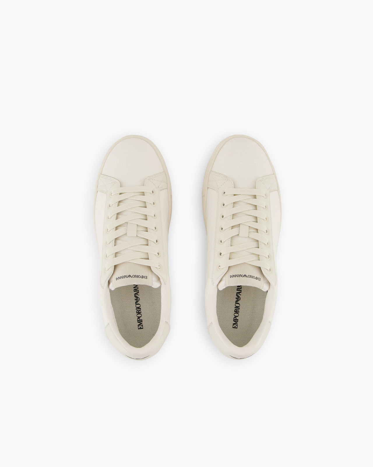 Nylon sneakers with jacquard all-over eagle - 3