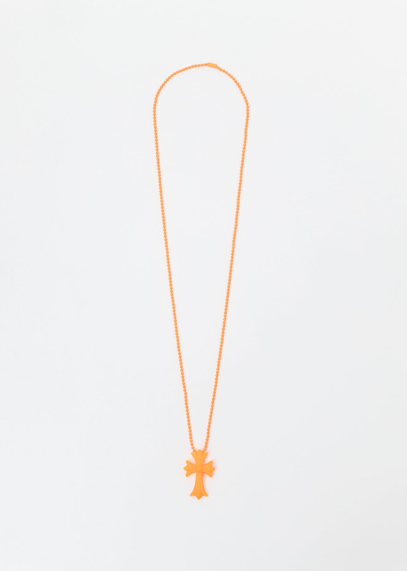Orange Resin Cross Necklace - 2