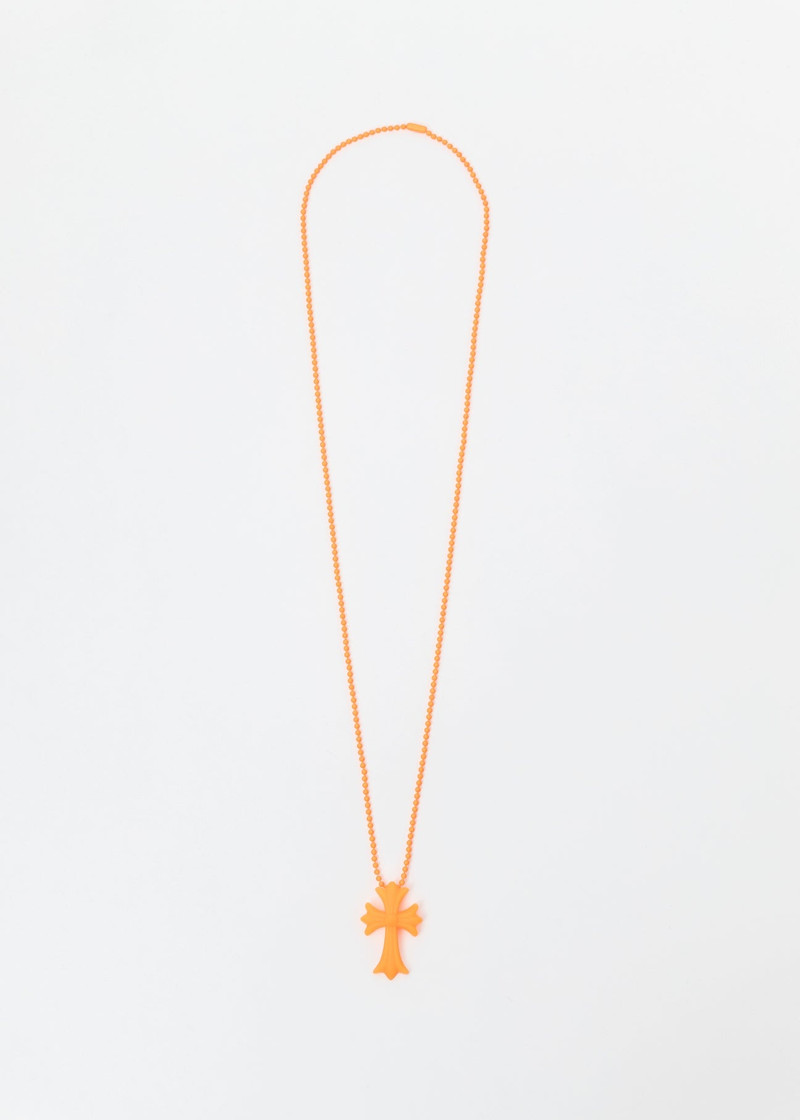 Chrome Hearts Orange Resin Cross Necklace outlook
