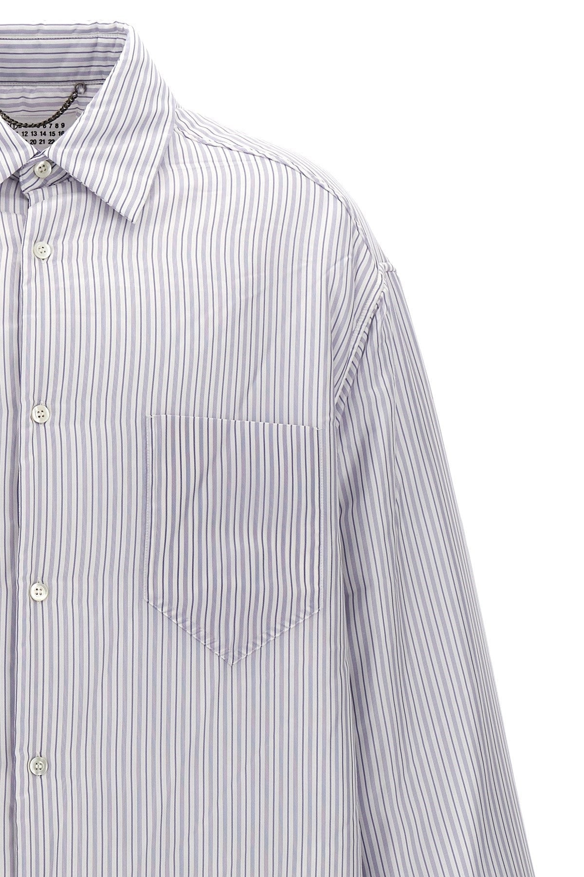 Maison Margiela Men Striped Shirt Jacket - 4