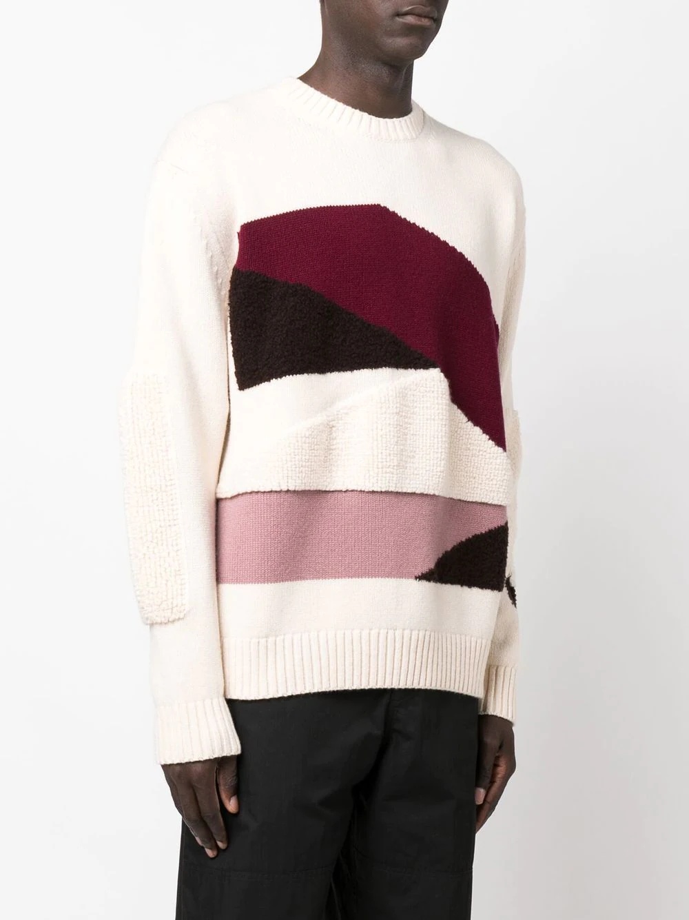 bouclé crew neck jumper - 3