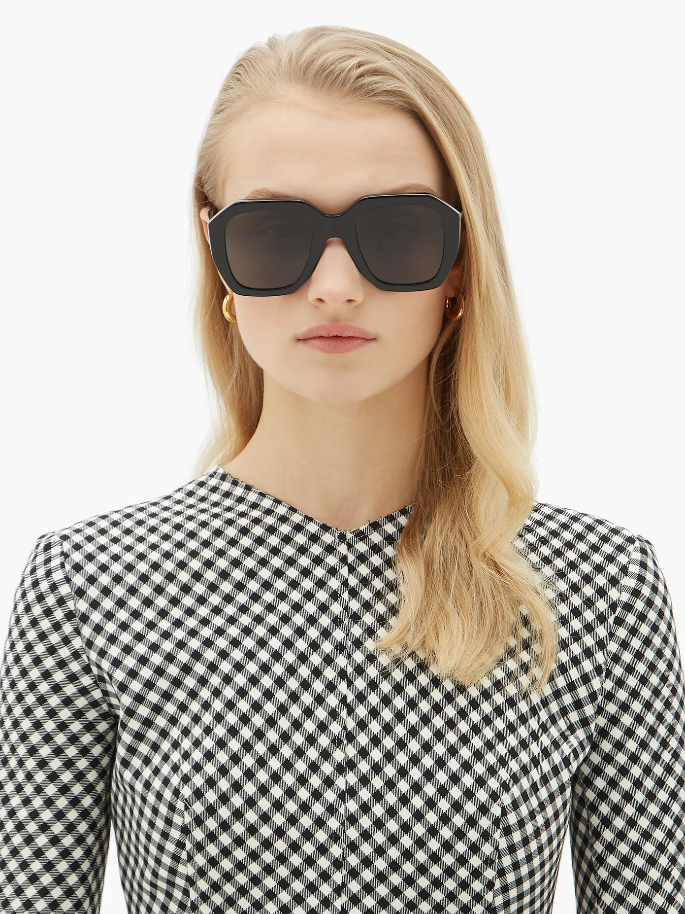 Oversized acetate sunglasses - 2