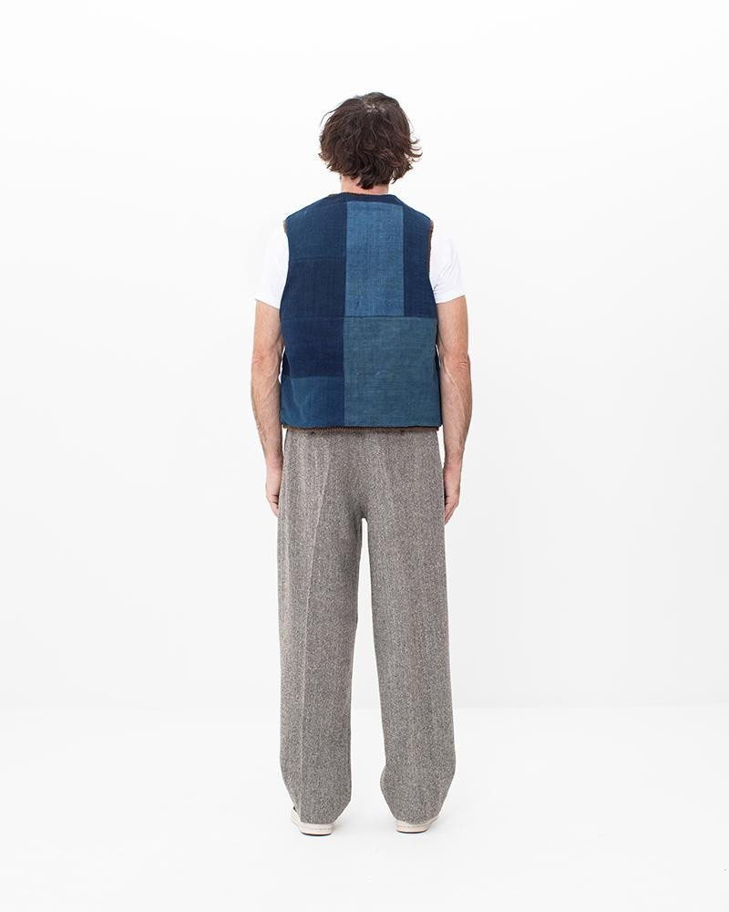 CROCHET KNIT VEST (N.D.) BROWN 8
