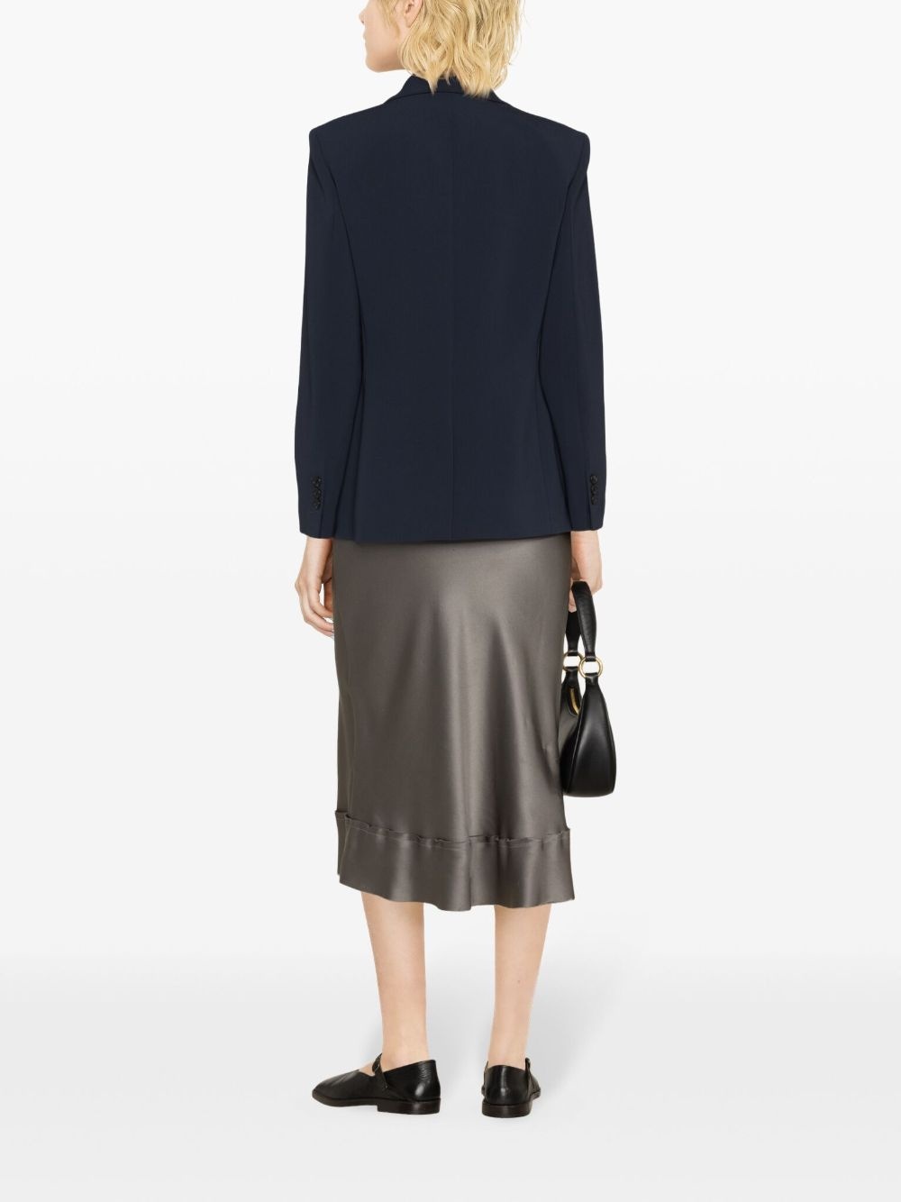 single-breasted shawl-lapels blazer - 4