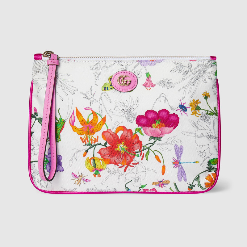 Printed silk small pouch 1