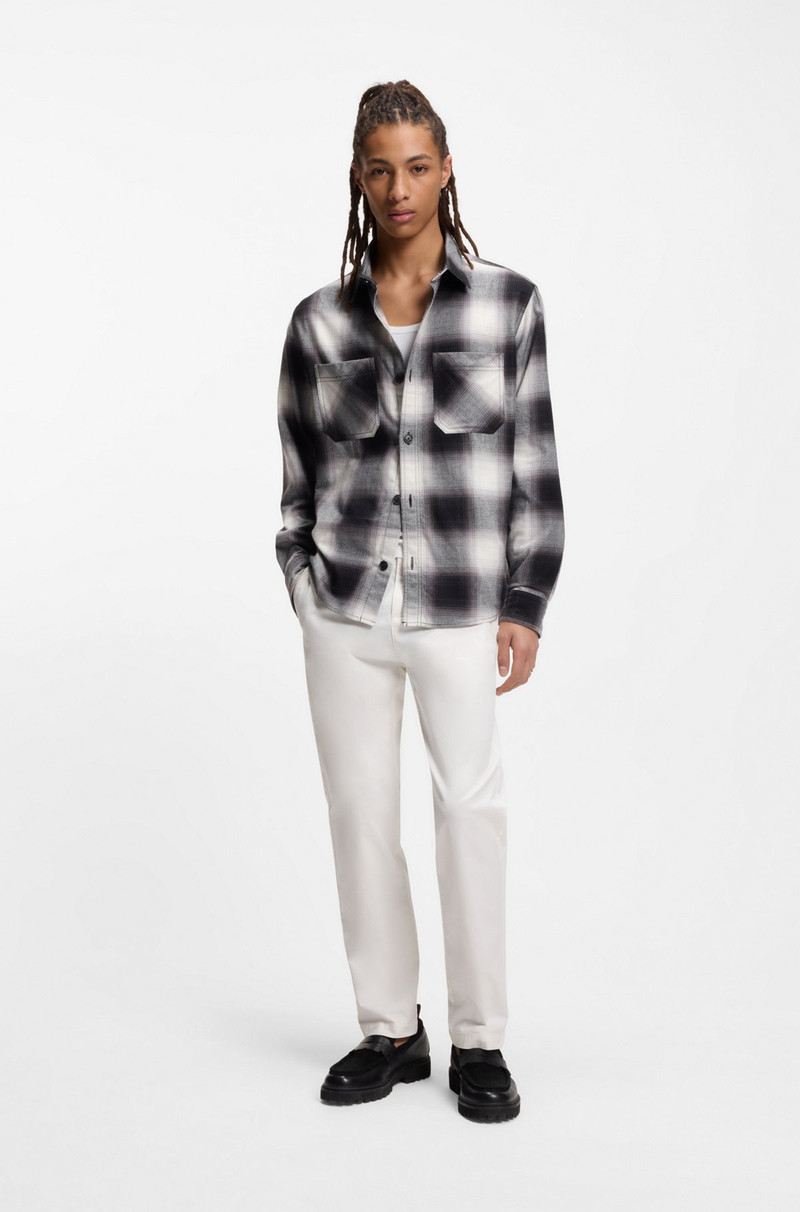 HUGO SLIM-FIT TROUSERS IN STRETCH-COTTON GABARDINE outlook