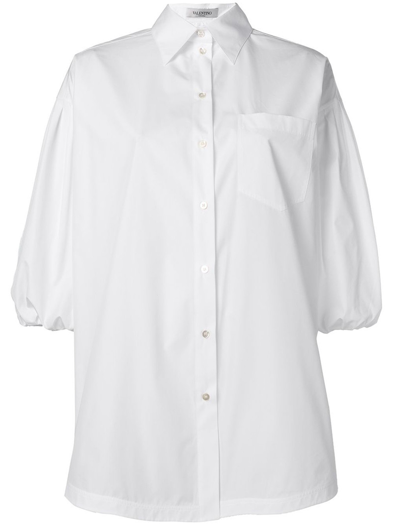puff sleeve poplin shirt 1