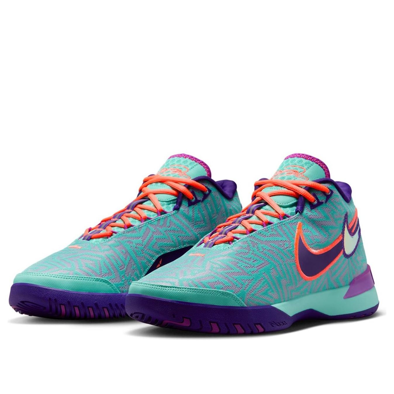 Nike Zoom LeBron NXXT Genisus EP 'Hyper Turquoise Court Purple Mango' HF0711-300 - 3