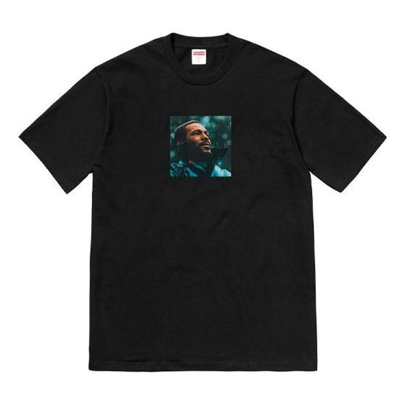 Supreme FW18 Marvin Gaye Tee Black Character Printing Short Sleeve Unisex SUP-FW18-1203 - 1