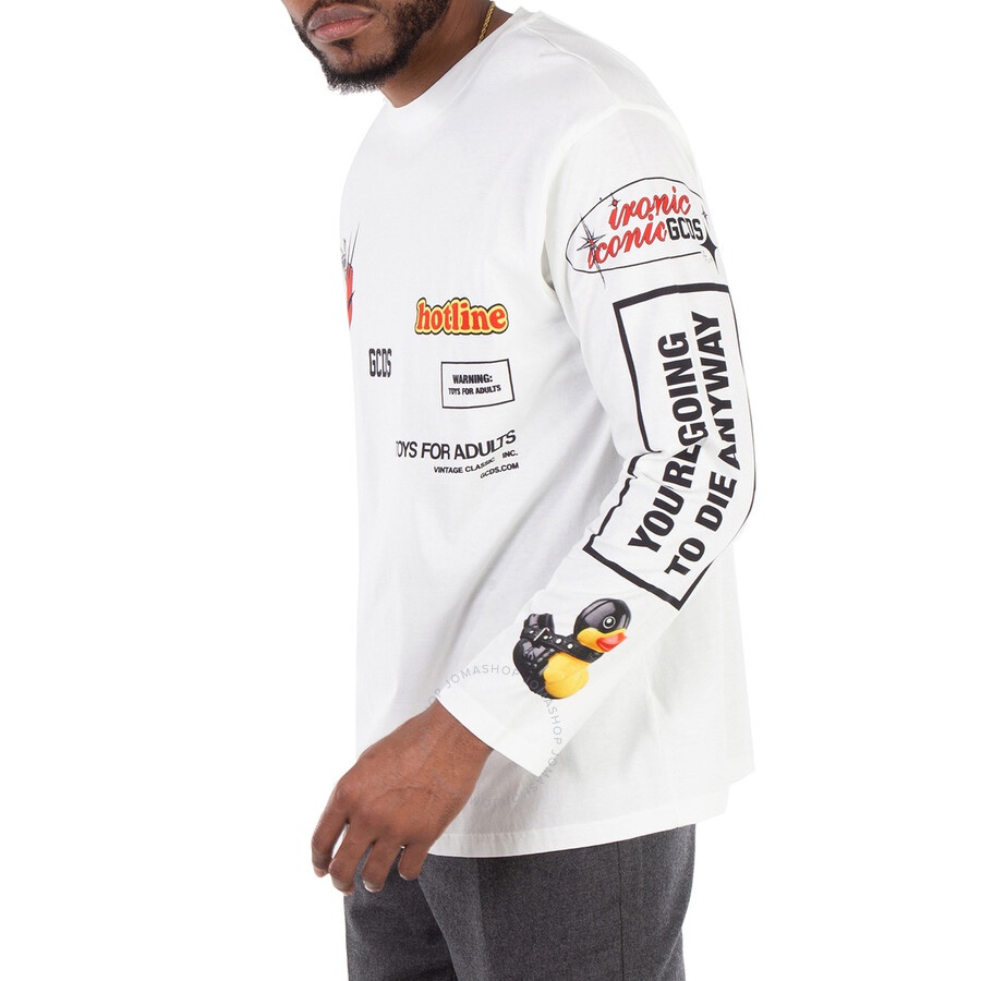 GCDS Digital Graphic Long-Sleeve T-Shirt - 4